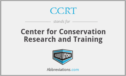 CCRT - Center for Conservation Research and Training