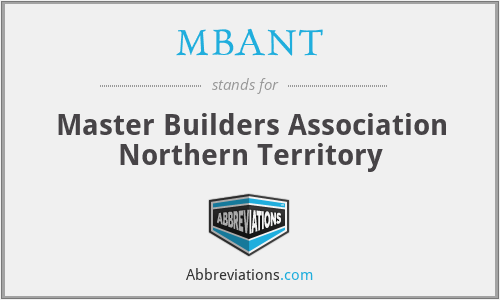 MBANT - Master Builders Association Northern Territory