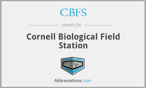 CBFS - Cornell Biological Field Station