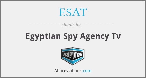 ESAT - Egyptian Spy Agency Tv