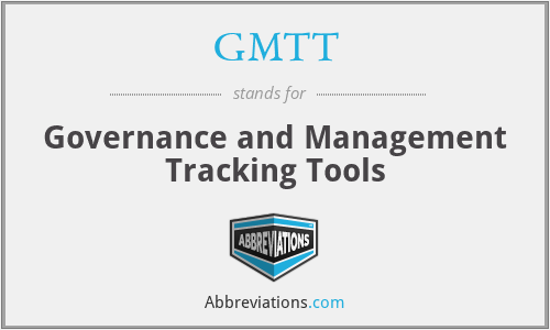 GMTT - Governance and Management Tracking Tools
