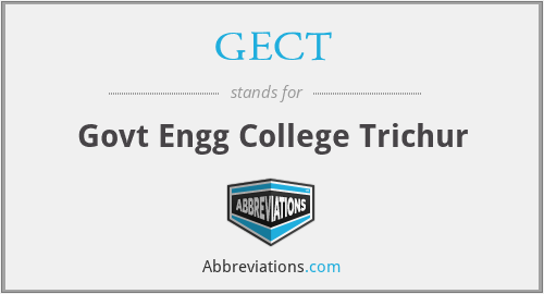 GECT - Govt Engg College Trichur
