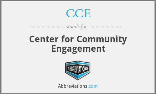 CCE - Center for Community Engagement