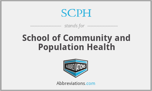 SCPH - School of Community and Population Health