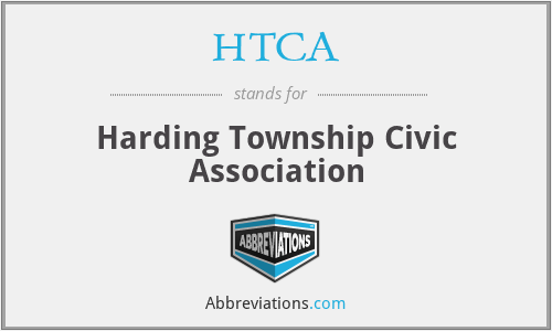 HTCA - Harding Township Civic Association