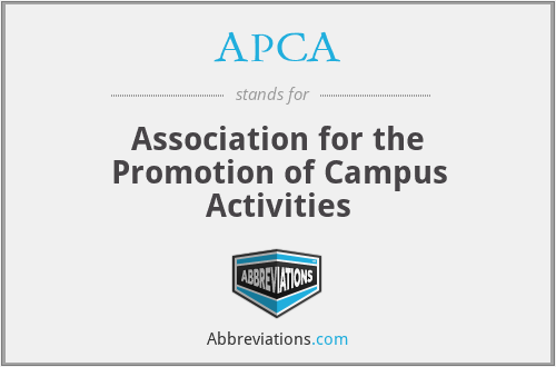 APCA - Association for the Promotion of Campus Activities