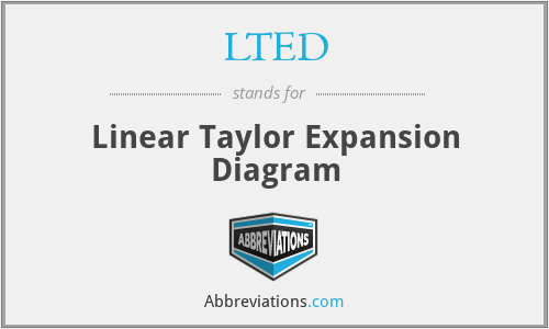 LTED - Linear Taylor Expansion Diagram