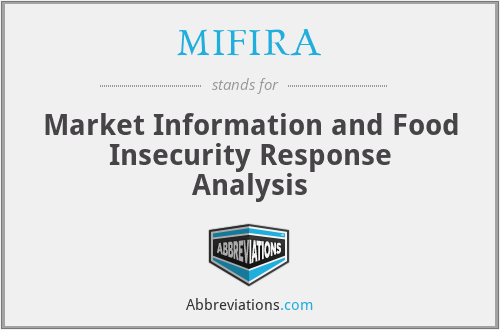 MIFIRA - Market Information and Food Insecurity Response Analysis