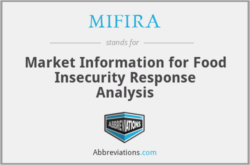 MIFIRA - Market Information for Food Insecurity Response Analysis