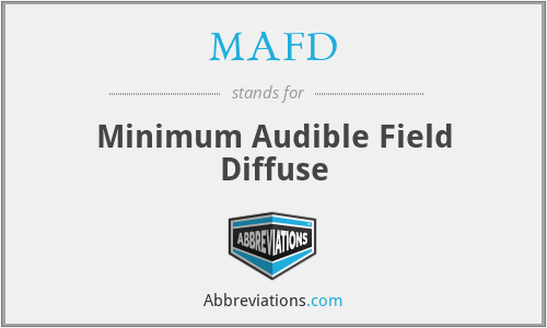 MAFD - Minimum Audible Field Diffuse