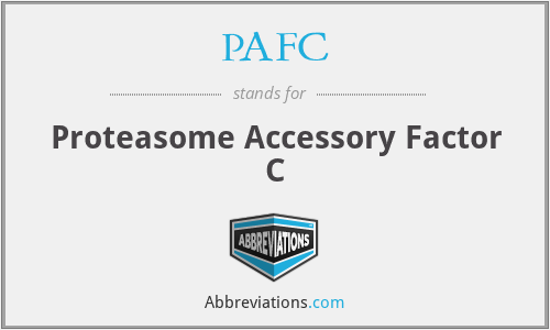 PAFC - Proteasome Accessory Factor C