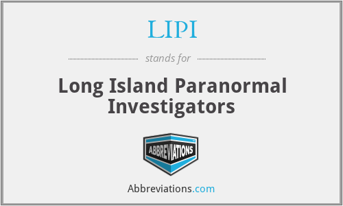 LIPI - Long Island Paranormal Investigators