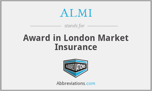ALMI - Award in London Market Insurance