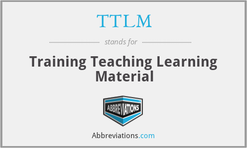 TTLM - Training Teaching Learning Material