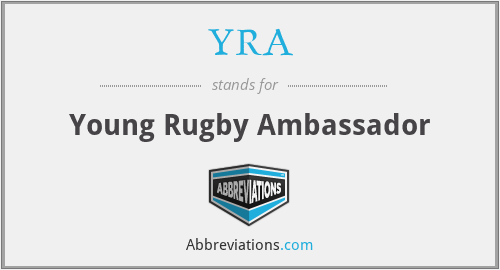 YRA - Young Rugby Ambassador