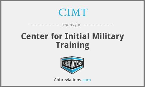 CIMT - Center for Initial Military Training