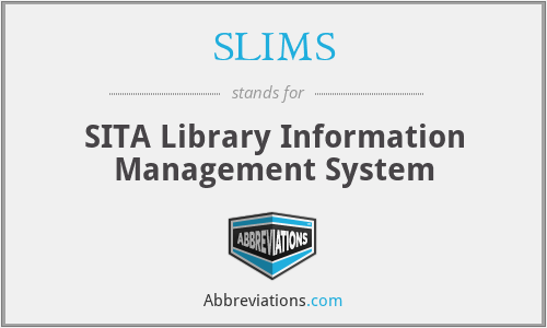 SLIMS - SITA Library Information Management System