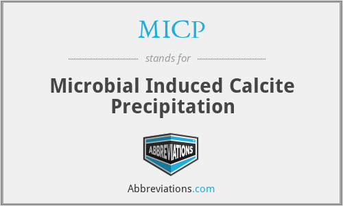 MICP - Microbial Induced Calcite Precipitation