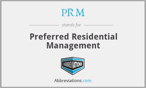 PRM - Preferred Residential Management