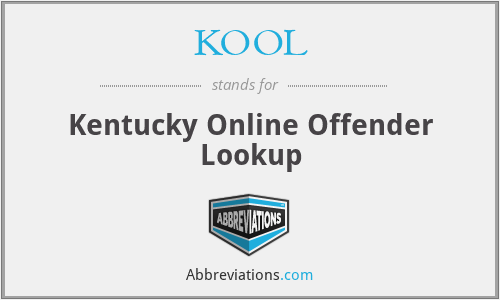 KOOL - Kentucky Online Offender Lookup