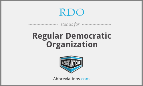 RDO - Regular Democratic Organization