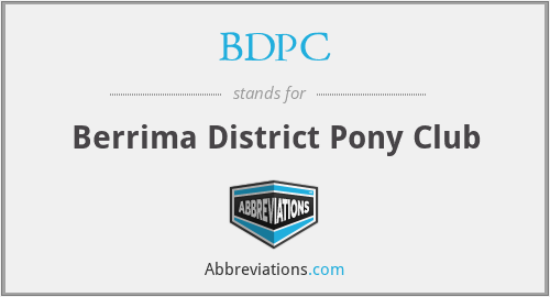 BDPC - Berrima District Pony Club