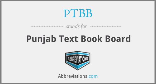 PTBB - Punjab Text Book Board