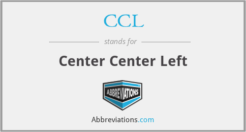 CCL - Center Center Left