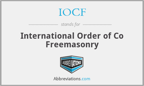 IOCF - International Order of Co Freemasonry