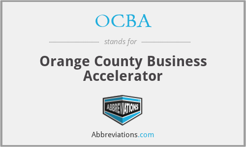 OCBA - Orange County Business Accelerator