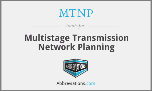 MTNP - Multistage Transmission Network Planning