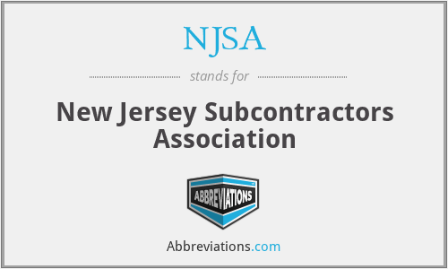 NJSA - New Jersey Subcontractors Association
