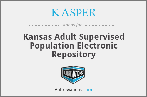 KASPER - Kansas Adult Supervised Population Electronic Repository