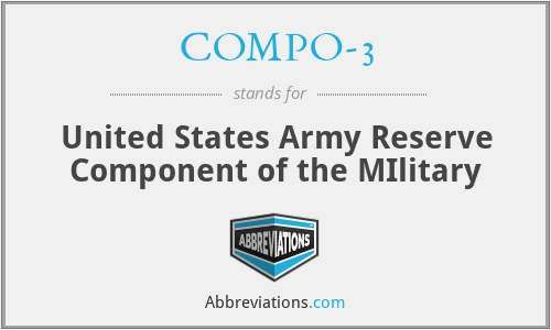 COMPO-3 - United States Army Reserve Component of the MIlitary