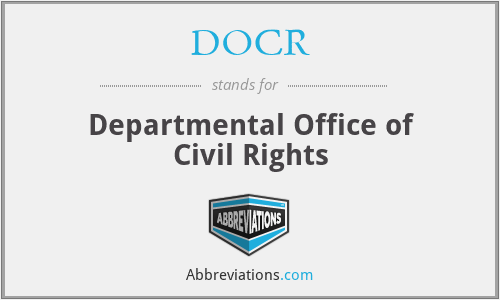 DOCR - Departmental Office of Civil Rights
