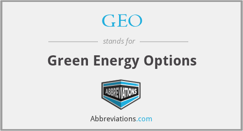 GEO - Green Energy Options