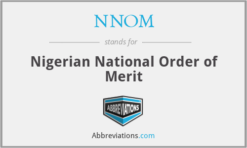 NNOM - Nigerian National Order of Merit