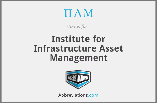 IIAM - Institute for Infrastructure Asset Management