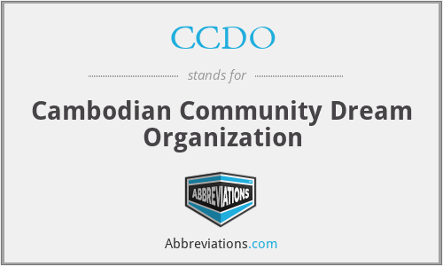 CCDO - Cambodian Community Dream Organization