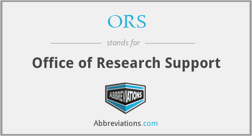 ORS - Office of Research Support