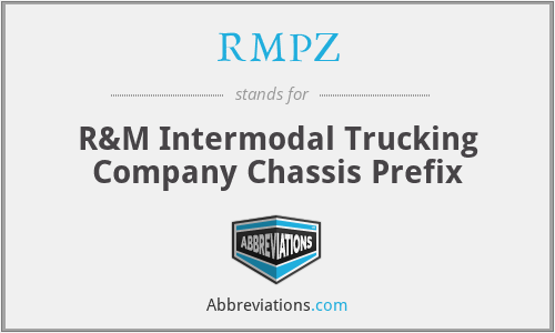 RMPZ - R&M Intermodal Trucking Company Chassis Prefix