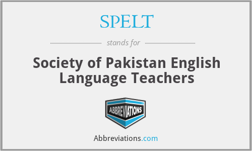 SPELT - Society of Pakistan English Language Teachers