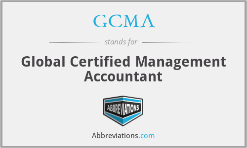 GCMA - Global Certified Management Accountant
