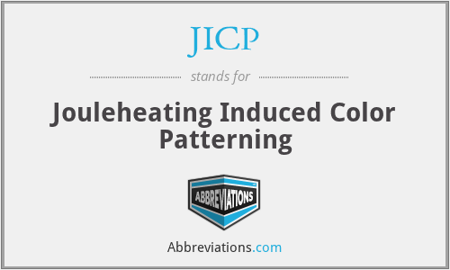 JICP - Jouleheating Induced Color Patterning
