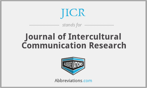 JICR - Journal of Intercultural Communication Research