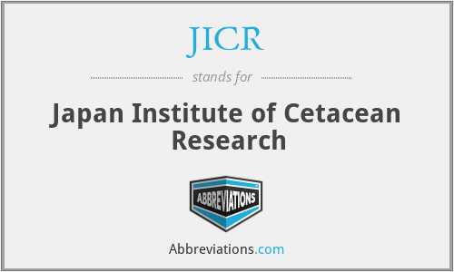 JICR - Japan Institute of Cetacean Research