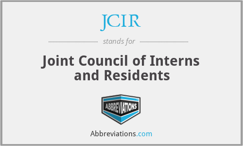 JCIR - Joint Council of Interns and Residents