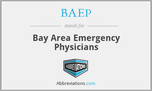 BAEP - Bay Area Emergency Physicians