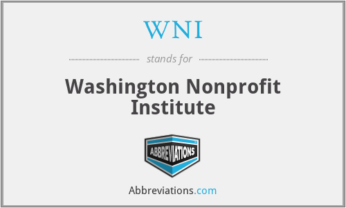 WNI - Washington Nonprofit Institute