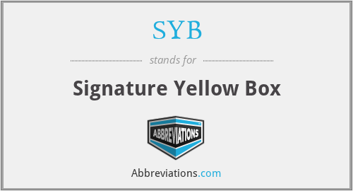 SYB - Signature Yellow Box